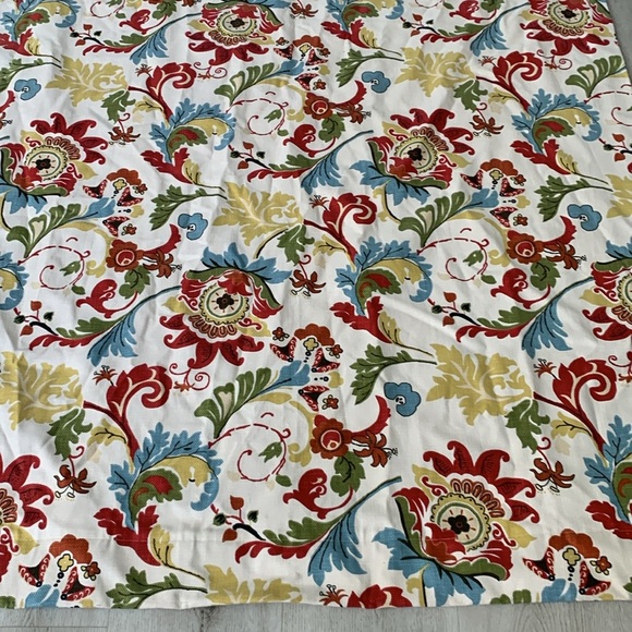 Set‎ of 4 Floral Patterned blackout curtains classic traditional red blue green - Picture 6 of 17
